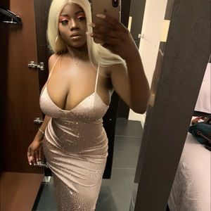 Studded long elegant dress